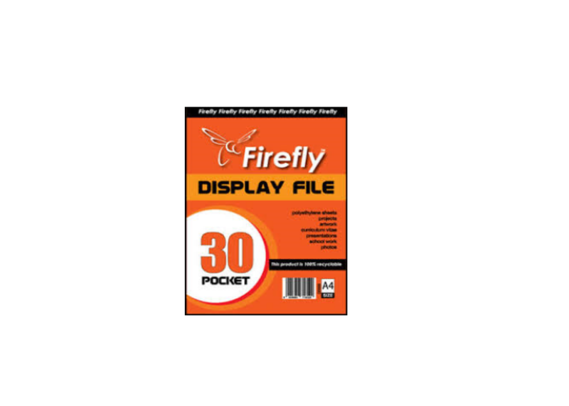 Firefly Pocket File 30 Page A4 (Display Book)