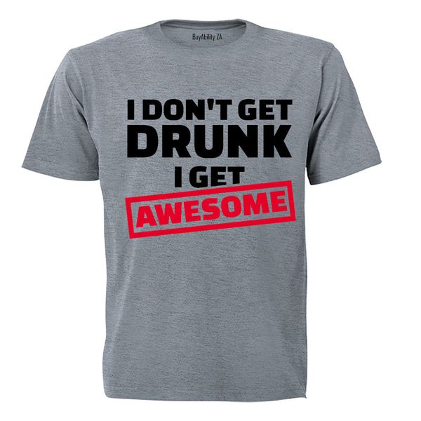 I Get Awesome - Mens - T-Shirt - Grey image