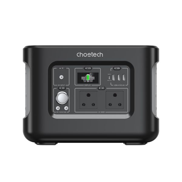 Choetech 600W Portable Power Station (512Wh) - Black