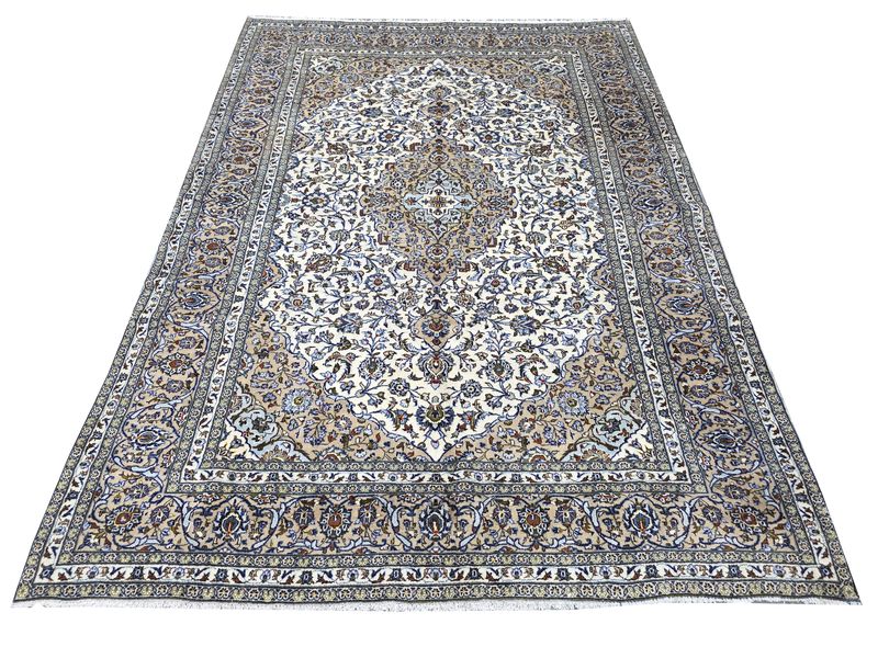 Top Persian Rugs Brown-Blue Wool Floral 342 x 242 CM