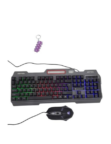 JG653 LED Backlight Keyboard With Mouse And A Keyholder