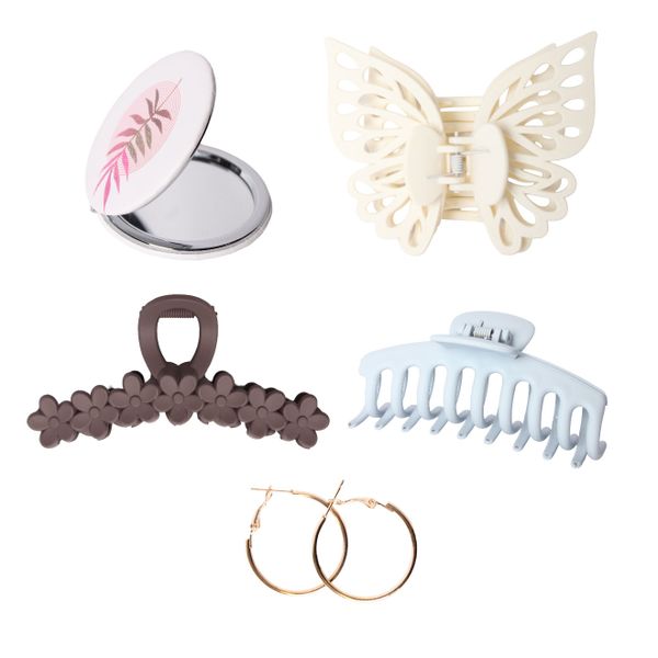 Ladies Spring Accessory Combo &amp; Earrings - White