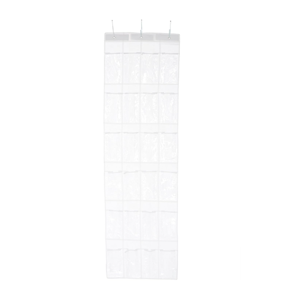 24 Pocket Over The Door Hanging Shoe Organizer- BA-98