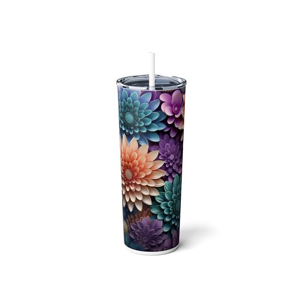 Gemstone Flowers 600ml Tumbler