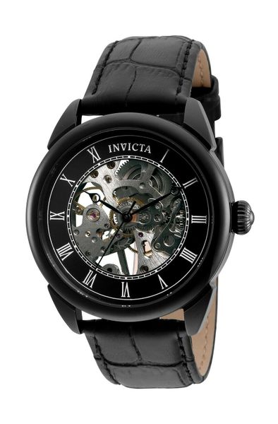 Invicta Men's Specialty 32635 42mm Black Dial Leather Watch