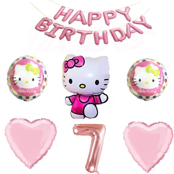 Hello Kitty Balloon Set 7 Year