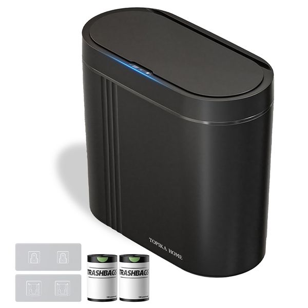Topika - Trash Bin with Lid - Rubbish Bins for Kitchen - Hanging Garbage Can