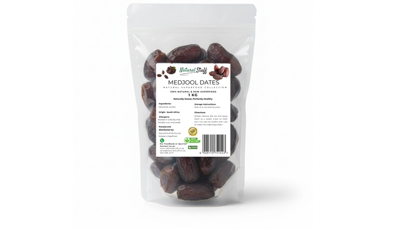 Natural Stuff Medjool Dates - Deliciously Soft &amp; Nutrient-Rich 1kg