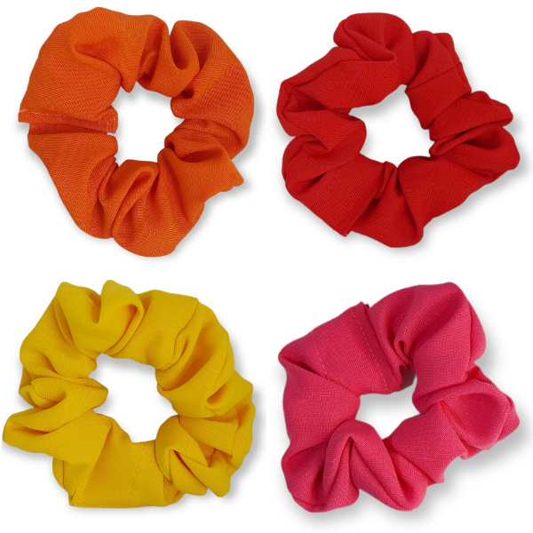M&amp;N Hair Scrunchies - Sunset - 4 Piece