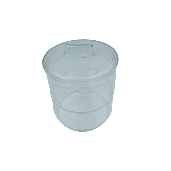 6cm Stackable Glass Food Container with Glass Lid