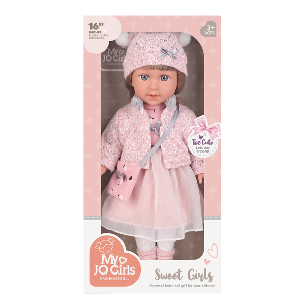 Fashion Doll - Leila - Dress, Beanie and Shoes - 40cm