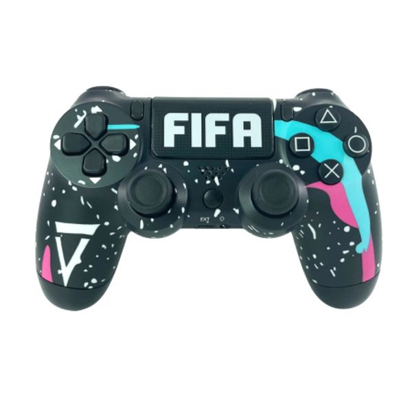 PS4 Wireless Controller - Black with Pink &amp; Turquoise(1 Piece)