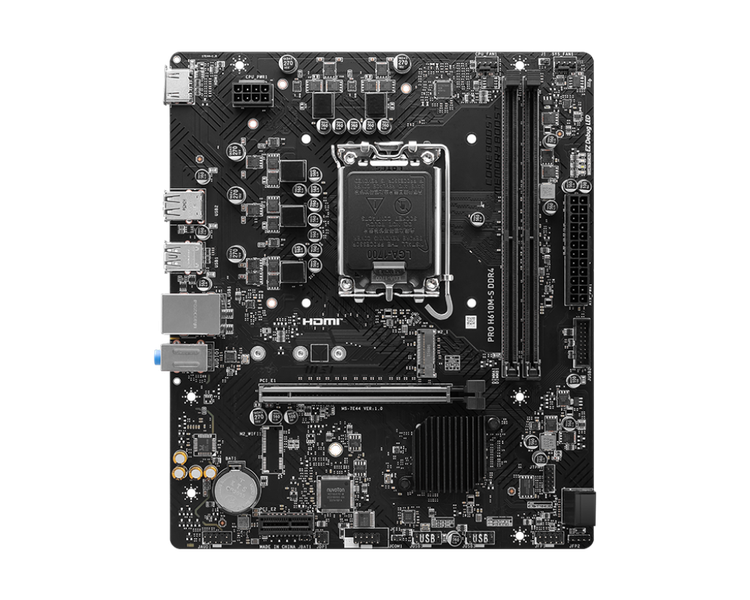 MSI PRO H610M-S DDR4 LGA 1700 M-ATX Motherboard