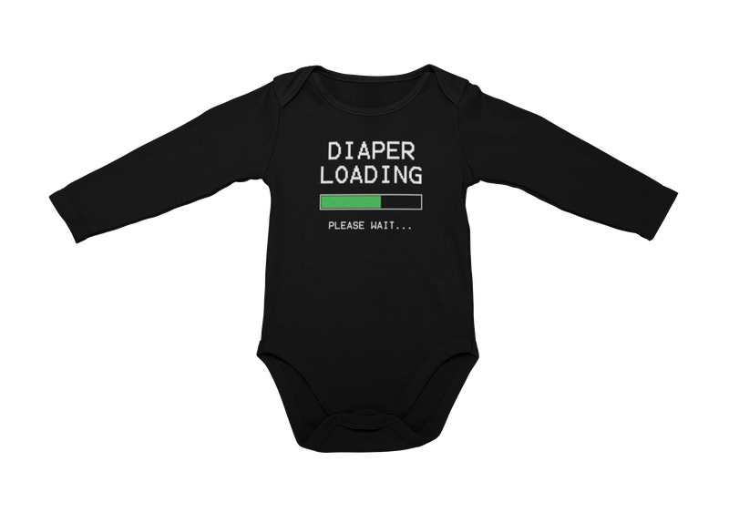 JuiceBubble - Diaper Loading Long Sleeve Onesie