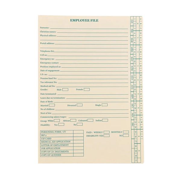 OPTIPLAN Employee Files