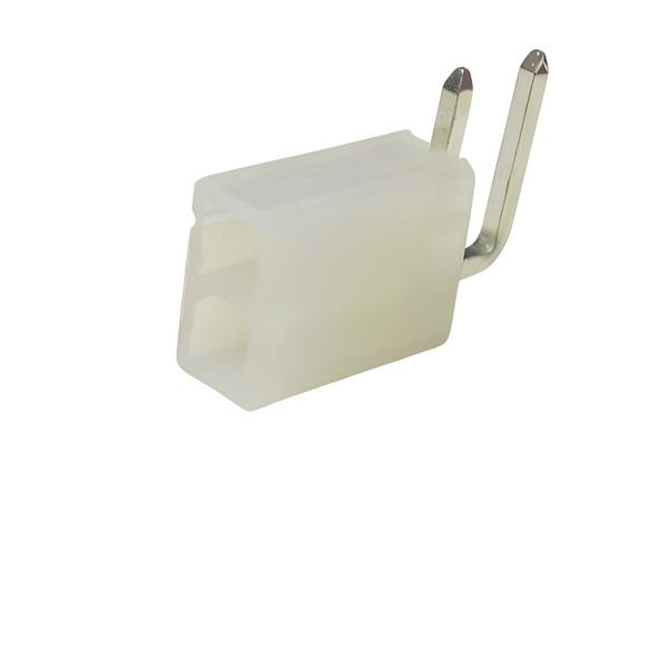 XY140-02M-RA: 4.2mm 2-Way Right Angle Male SIL Header, 5A-250VAC