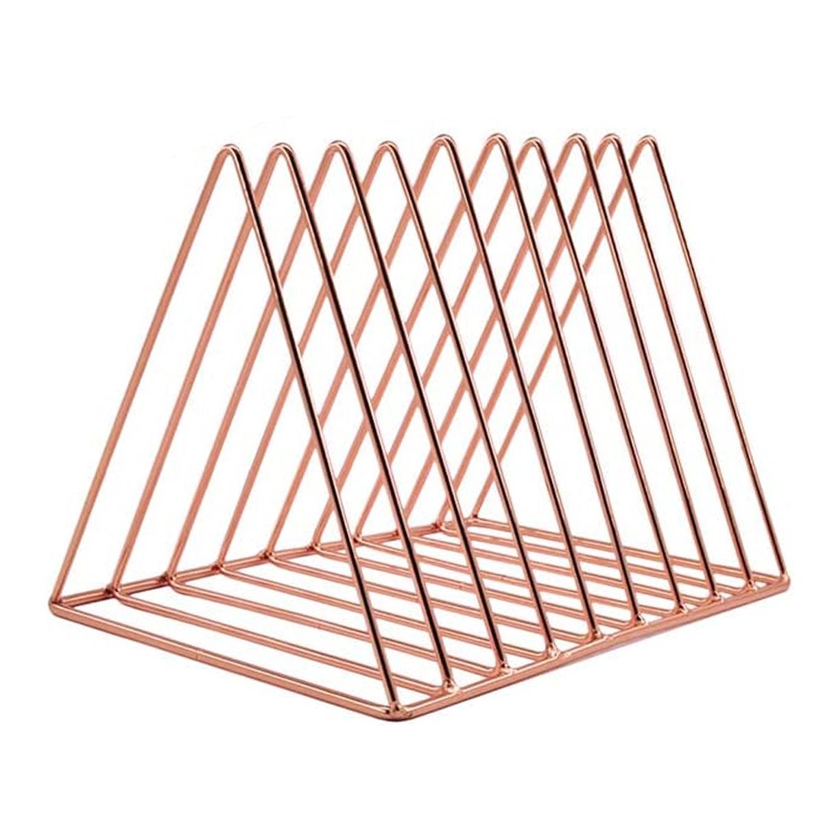 Triangle File Holder Magazine Holder Desktop File Sorter Organizer Bookends