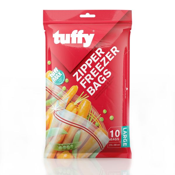 Tuffy - Large Zipper Bags 10's