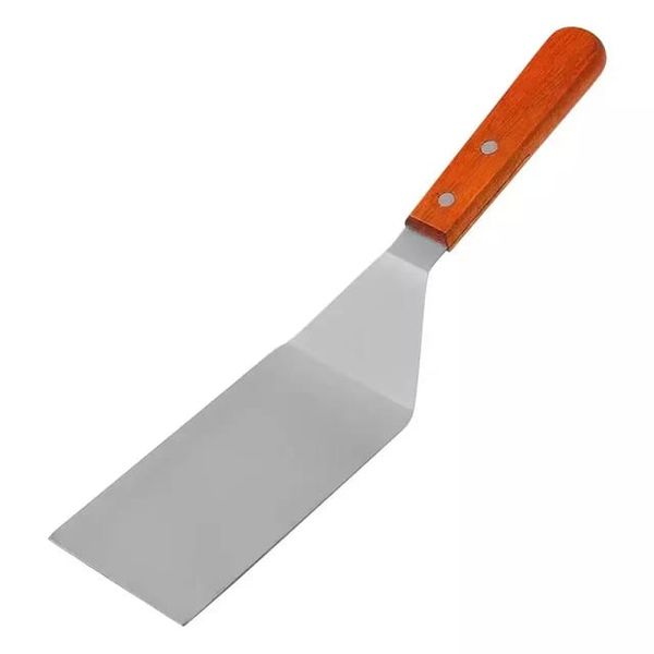 Nonstick Wood Handle Stainless Steel Spatula Burger Turner Spatula