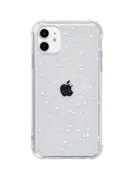 iCACY - Protective case for iPhone 7/8/SE &amp; iPhone 11 - Little Moon &amp; Stars