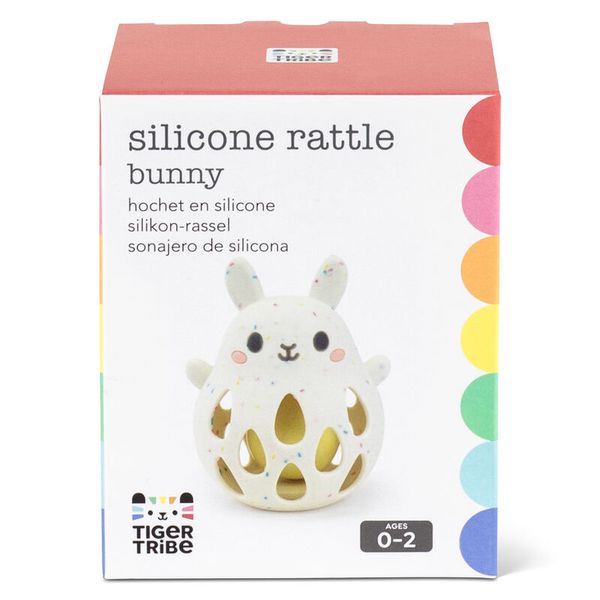 Tiger Tribe - Silicone Rattle -Bunny