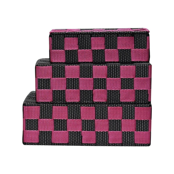 Woven Storage Organizer Nylon Basket Set of 3