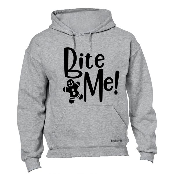 Bite Me - Cookie Ladies Hoodie - Grey