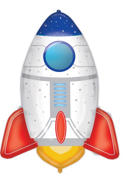 38 Inch Foil Supersized Rocket Space