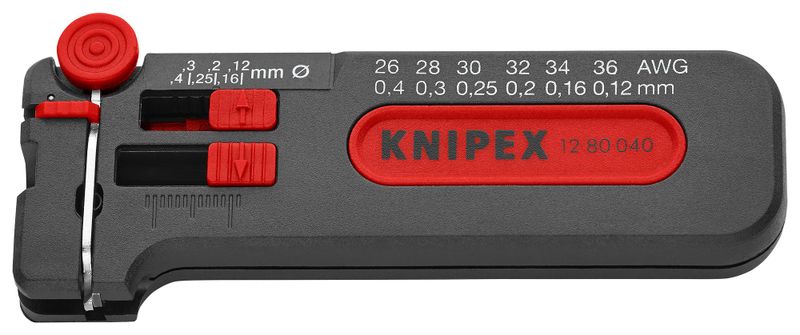 Knipex - Mini Stripping Tool, 100mm, 36-26 AWG / 0.12-0.4mm
