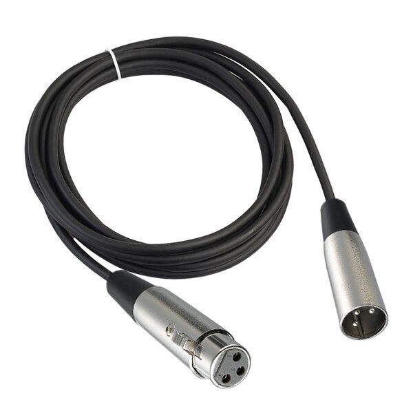 5M XLR 3 Pin Male To Female Microphone Extension Cable