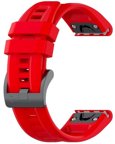 Silicone replacement Garmin Fenix 7X/6X/5X 22mm QuickFit Strap - Navy Blue
