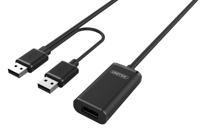 Unitek USB 2.0 Active Extension Cable - Black