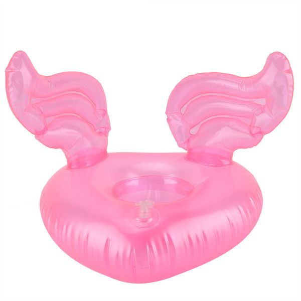 Pink Love Wing Inflatable Floating Drink Cup Holder