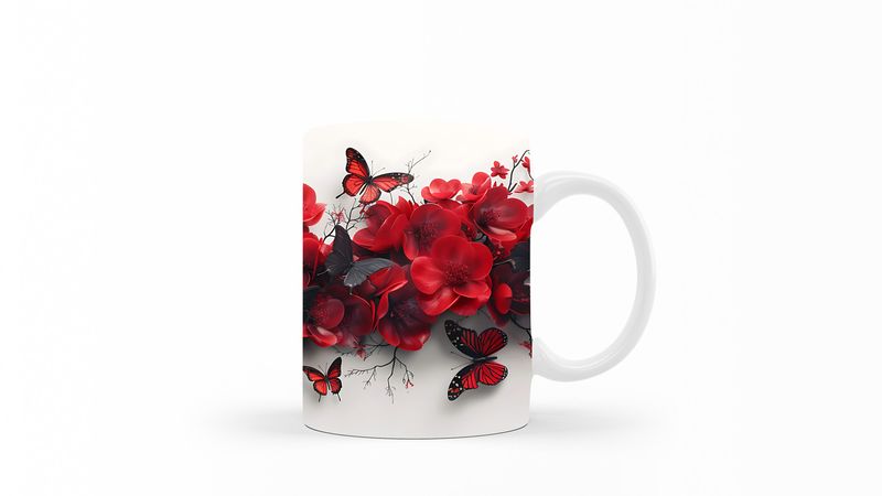 Designer Art Coffee Mug -094-Butterfly