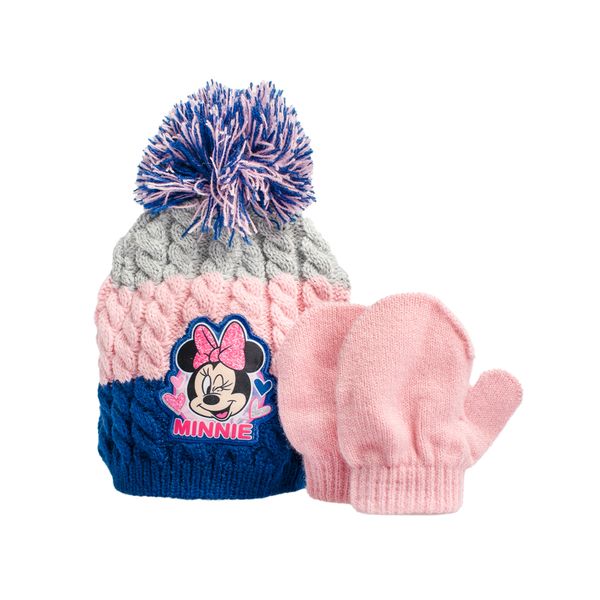 Minnie Mouse Baby Beanie &amp; Mitten Set