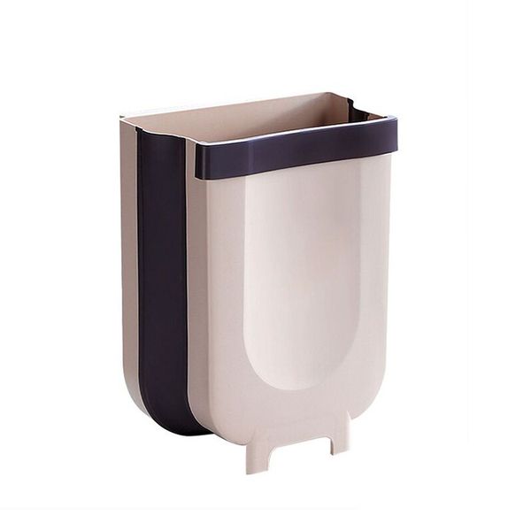 Kitchen Hanging Collapsible Wall Mounted Multifunctional Trash Can Large