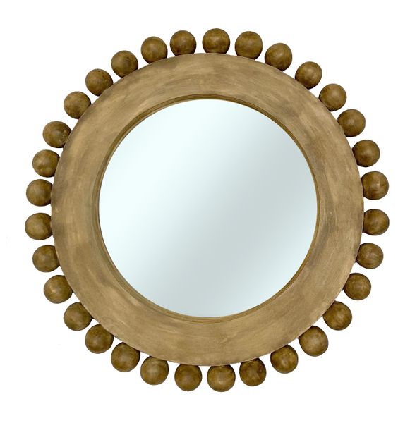 Durban Bowl Round Mirror Woodwash