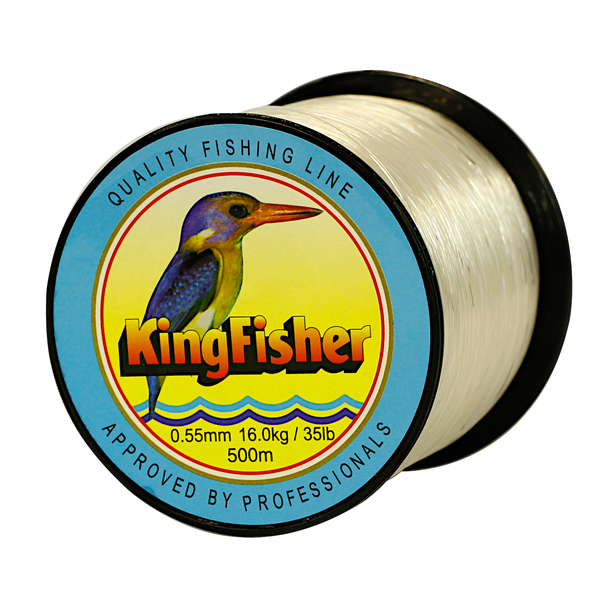 Kingfisher Nylon Fishing Line, Colour White, 16KG .55MM, 500M Spool