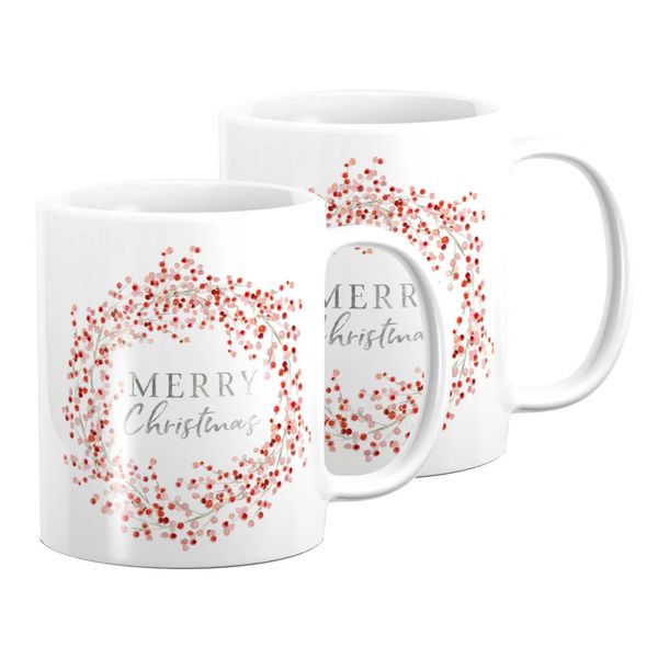 Pappa Joe - Mug Set - Merry Christmas Wreath