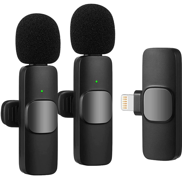 K9 Wireless Microphone for iPhone - 2 x Mini iOS Microphones