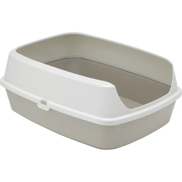 Mcmac - Maryloo Litter Tray with Rim Large Warm Grey