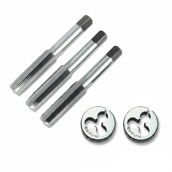 Garvin HSS Hand Tap Set 3 Piece M10 x 1.25 Fine Thread Taps