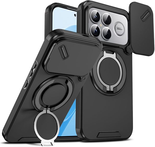 Magnetic Rotate Ring Phone Case Compatible With Xiaomi Poco X7 Pro 5G