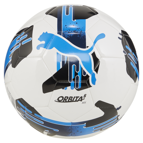 Puma Orbita 6 MS Soccer Ball - White/Ignite Blue - Size 5