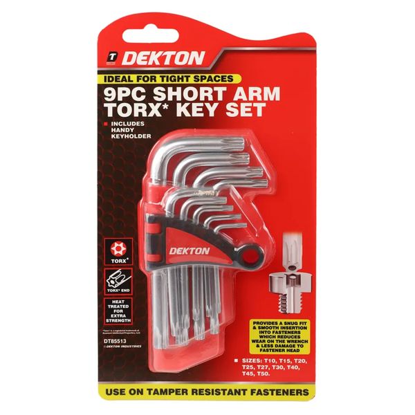 Dekton 9 Piece Short Torx Key Set