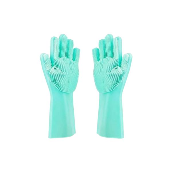 Multi-Functional Silicone Cleaning Gloves with Scrubber AJ-12