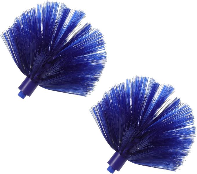 2pcs Web Brush Head Duster for Ceiling Fans Dust Removal Head Cleaning