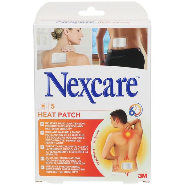 Nexcare Adhesive Heat Patches 9.5 cm x 13 cm - 5 Pack