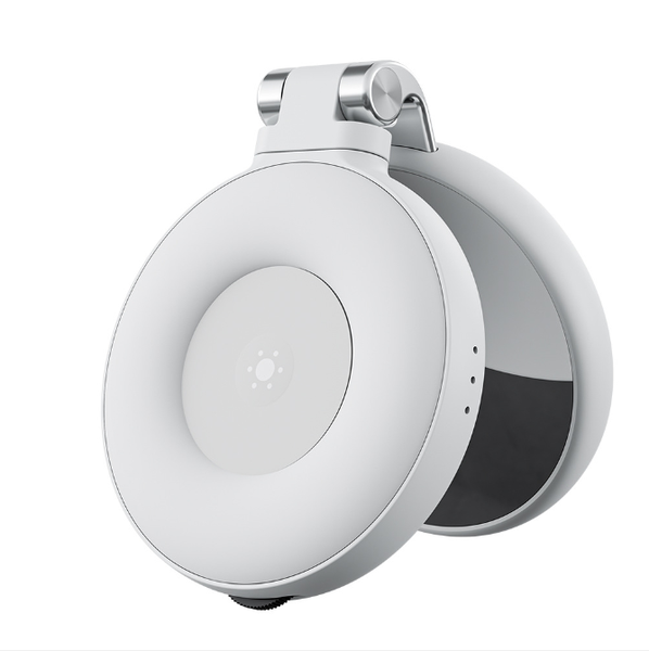 Magnetic Selfie Ring Light with 360 Rotation and Mirror