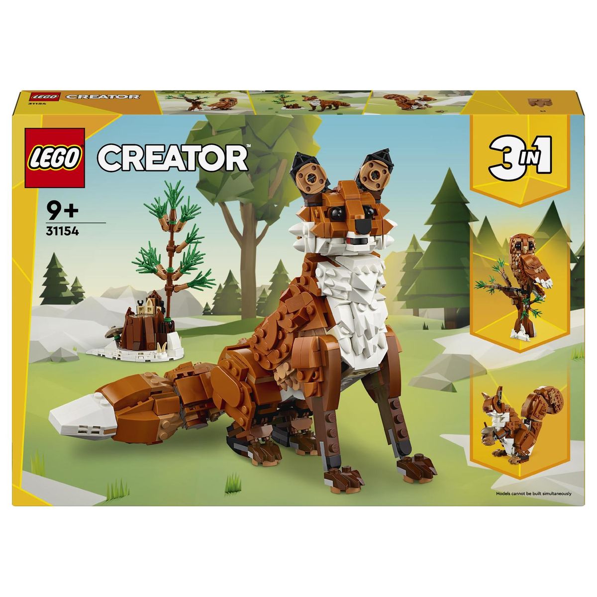 lego creator 3 in 1 red fox